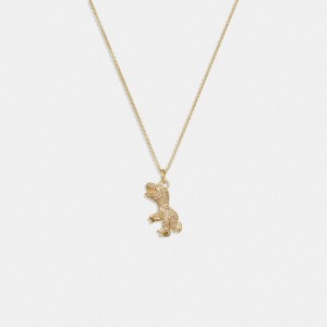 Coach Pavé Rexy Ketting Dames Goud | NL_CH25365